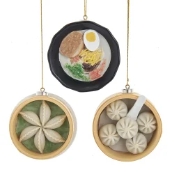 The Jolly Christmas Shop 3" Asian Dumplings And Soup Christmas Ornament J7471