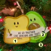 New The Jolly Christmas Shop 4.25" Avocado And Toast Couple Personalized Christmas Ornament OR2199