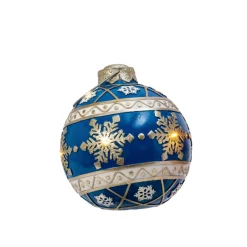The Jolly Christmas Shop 8.5" Battery Operated LED Lighted Jumbo Ornament Christmas Decoration 2533970