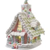 Discount The Jolly Christmas Shop 12.5" Battery-Operated LED Lighted Pastel Gingerbread Christmas House JEL1104