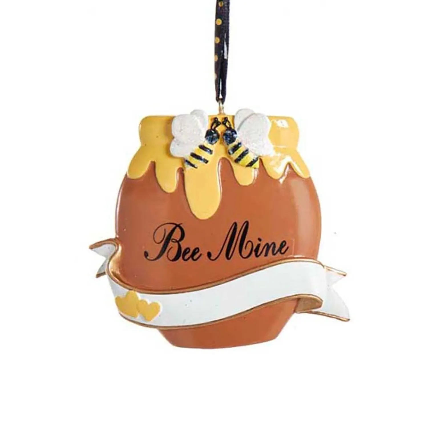 New The Jolly Christmas Shop 3" Beehive Personalized Christmas Ornament