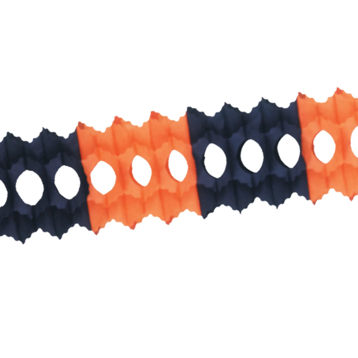 Discount The Jolly Christmas Shop 12' Beistle Orange And Black Tissue Paper Halloween Garland 55036-OB