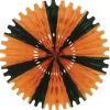 Discount The Jolly Christmas Shop 25" Beistle Orange And Black Tissue Paper Fan Halloween Decoration 55293-OB