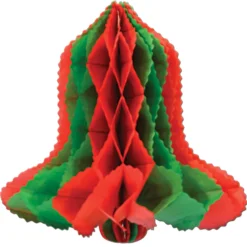 Online The Jolly Christmas Shop 12" Beistle Vintage Red And Green Tissue Paper Bell Christmas Decoration 22312