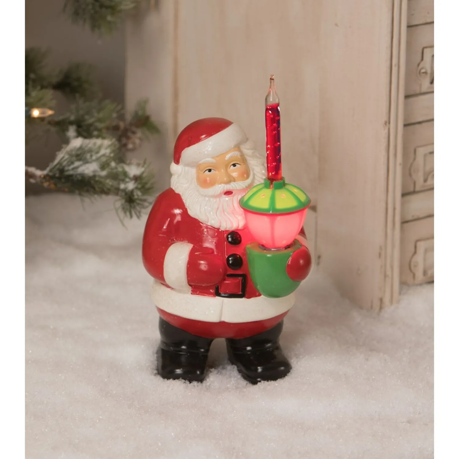Online The Jolly Christmas Shop 7" Bethany Lowe Santa Claus Figure With Bubble Light LG9867