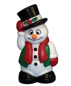 Clearance The Jolly Christmas Shop 18" Blow Mold Snowman Lighted Christmas Decoration C3582