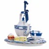 Clearance The Jolly Christmas Shop 4" Blue And White Delft Teapot Tray Christmas Ornament E0773
