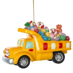 Discount The Jolly Christmas Shop 3.8" Candy Filled Construction Vehicle Ornament D3077