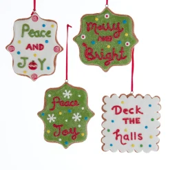Outlet The Jolly Christmas Shop 3.5" Claydough Cookie Sign Christmas Ornament D4066