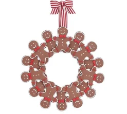 Online The Jolly Christmas Shop 18" Claydough Gingerbread Cookie Christmas Wreath 9742089