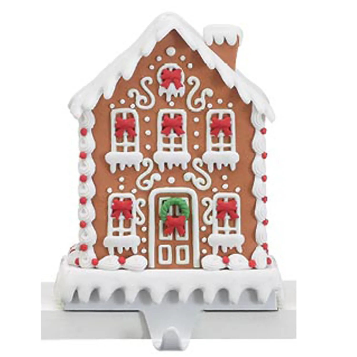 Outlet The Jolly Christmas Shop 7.75" Claydough Gingerbread House Christmas Stocking Holder 9742090