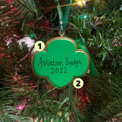 New The Jolly Christmas Shop 3" Girl Scout Badge Logo Personalized Christmas Ornament GS2211