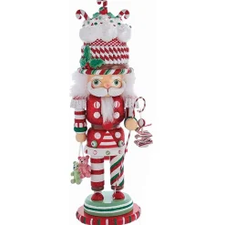 Sale The Jolly Christmas Shop 18" Hollywood Nutcracker Candy And Cake Hat Nutcracker Christmas Figure HA0588