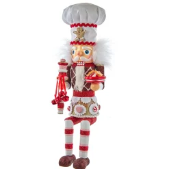 The Jolly Christmas Shop 15" Hollywood Nutcrackers Gingerbread Baker Shelf Sitter Christmas Nutcracker HA0614