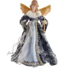 Hot The Jolly Christmas Shop 17" Indigo Blue Delft Angel Christmas Tree Topper J6099
