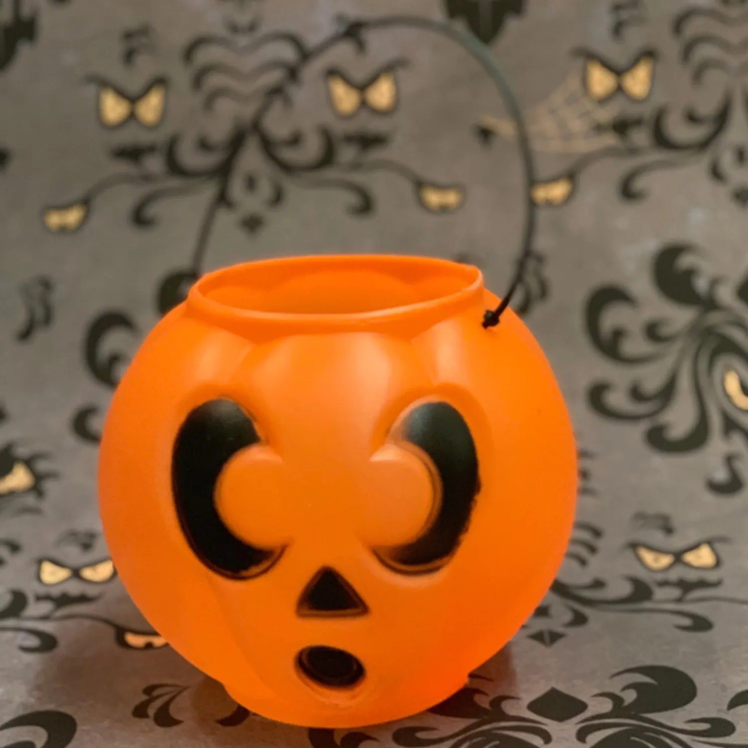 Outlet The Jolly Christmas Shop 6" Jack-O-Lantern Halloween Blow Mold Candy Pail H1600