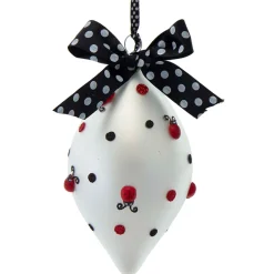 Discount The Jolly Christmas Shop 5" Ladybug Ball Glass Christmas Ornament T3001