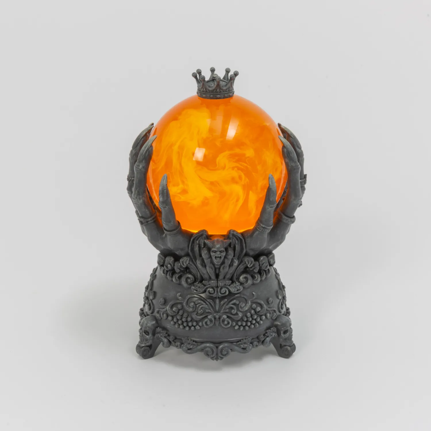 Best The Jolly Christmas Shop 9.4" LED Lighted Crystal Ball Halloween Spinning Water Globe 2593980