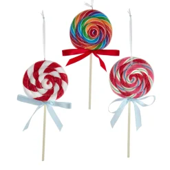 New The Jolly Christmas Shop 6.85" Lollipop Christmas Ornament D4137