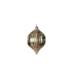 New The Jolly Christmas Shop 4.5" 100MM Iridescent Glass Ball Christmas Ornament 2616630