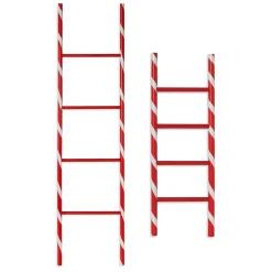 Clearance The Jolly Christmas Shop 24" Or 48" Wooden Holiday Candy Cane Ladder Christmas Decoration