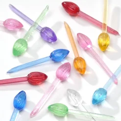 Hot The Jolly Christmas Shop 250 Pack 1/4" Mini Twist Pin Multi Color Ceramic Tree Plastic Replacement Light Bulbs P0661