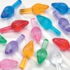 The Jolly Christmas Shop 100 Pack .5" Multi Color Ceramic Tree Plastic Replacement Light Bulbs P0662
