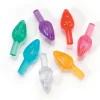 Best The Jolly Christmas Shop 100 Pack 5/8" Multi Color Ceramic Tree Plastic Replacement Light Bulbs P0668