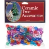 Outlet The Jolly Christmas Shop 100 Pack 5/8" Multi Color Ceramic Tree Plastic Globe Replacement Light Bulbs P0670