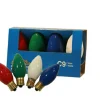 New The Jolly Christmas Shop 4 Pk Multi Color C9 Replacement Bulbs