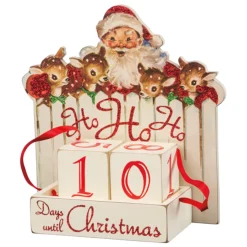 Hot The Jolly Christmas Shop 7" Primitives By Kathy Ho Ho Ho Wooden Christmas Countdown Blocks 32277