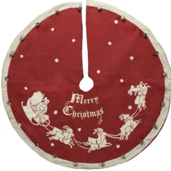 Sale The Jolly Christmas Shop 24" Primitives By Kathy Small Vintage Inspired Tree Skirt 16556