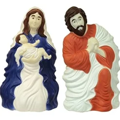 Hot The Jolly Christmas Shop 28" Set Of 2 Nativity Scene Blow Mold Outdoor Christmas Decor 74100