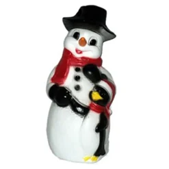 New The Jolly Christmas Shop 31" Snowman And Penguin Blow Mold Outdoor Christmas Home Decor 75305