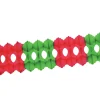 Clearance The Jolly Christmas Shop 12' X 5.5" Beistle Vintage Red And Green Tissue Paper Christmas Garland 55035-RG
