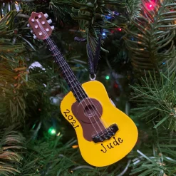 The Jolly Christmas Shop Acoustic Guitar Personalized Christmas Ornaments OR1174