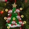 Online The Jolly Christmas Shop African American Christmas Tree Family Of 6 Personalized Christmas Ornament AA827-6