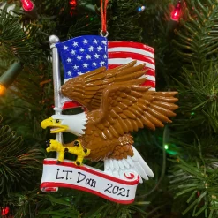 Sale The Jolly Christmas Shop American Eagle Personalized Christmas Ornament OR1954
