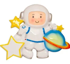 New The Jolly Christmas Shop Astronaut Personalized Christmas Ornament OR1603