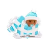 Hot The Jolly Christmas Shop Baby Boy In Blue Present Personalized Christmas Ornament AA1330-B