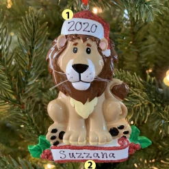 Sale The Jolly Christmas Shop Baby Lion Personalized Christmas Ornament OR1850L