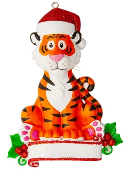 Sale The Jolly Christmas Shop Baby Tiger Personalized Christmas Ornament OR1850T
