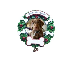 Sale The Jolly Christmas Shop Bark The Halls Pet Picture Frame Personalized Christmas Ornament PF1899