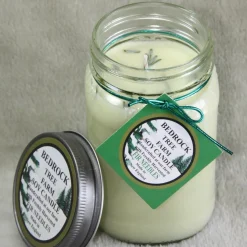 Discount The Jolly Christmas Shop Bedrock Tree Farm 16 Oz Fir Needle Scented Christmas Candle MJ16NAT