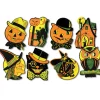 New The Jolly Christmas Shop Beistle 8.5"-9.25" Set Of 8 Vintage Halloween Cutouts 01009