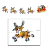 Discount The Jolly Christmas Shop Beistle Santa & Sleigh Streamer 8' Christmas Garland 22224