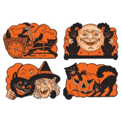 Sale The Jolly Christmas Shop Beistle Vintage 9" Halloween Cutout Decorations 01182