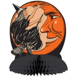 Online The Jolly Christmas Shop Beistle Vintage 9.75" Halloween Witch & Moon Centerpiece Decoration 01550