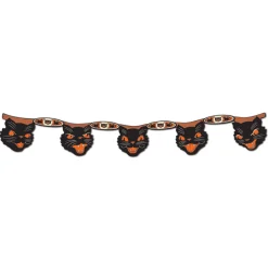 Best The Jolly Christmas Shop Beistle Vintage 4' Jointed Cat Streamer Halloween Garland Home Decoration 01971