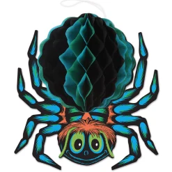 Hot The Jolly Christmas Shop Beistle Vintage 12" X 12.5" Halloween Tissue Spider Decoration 01457